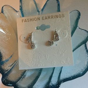 Music 🎶 Notes Bling Earrings.